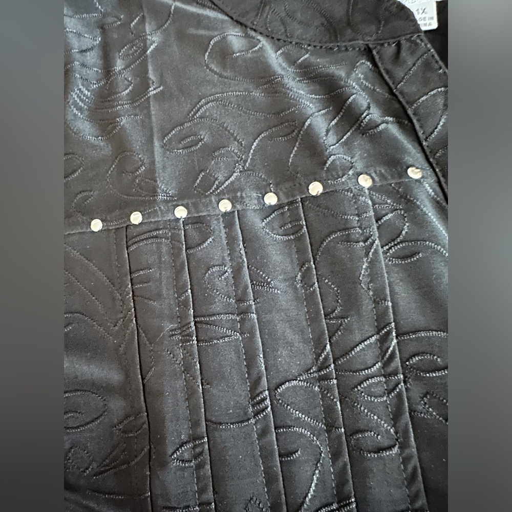 Shannon Ford Women’s Black 3/4 sleeve Blouse 1X - Picture 5 of 5